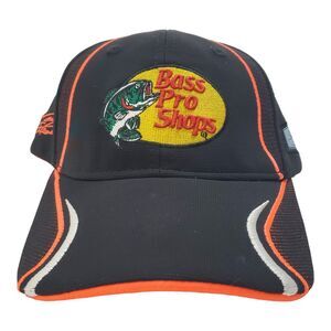BASS PRO SHOPS Hat Cap Adult Black TONY STEWART #14 Embroidered NASCAR Strapback